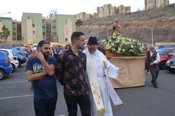 Procesión religiosa por el Valle de Jinámar-Telde (Foto F.J. Santana)